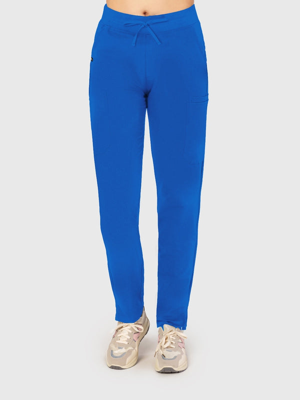 Sleek Eight-Pocket Slim Scrub Pant
