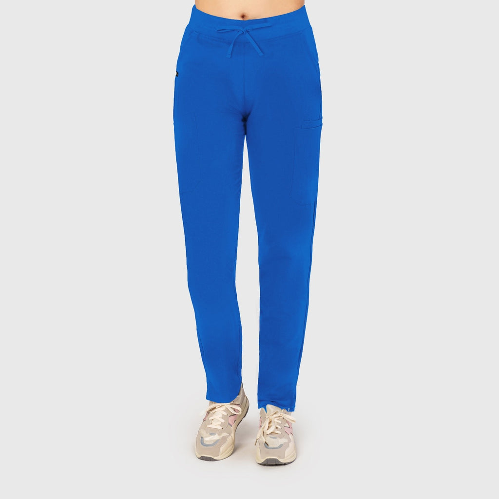 Sleek Eight-Pocket Slim Scrub Pant