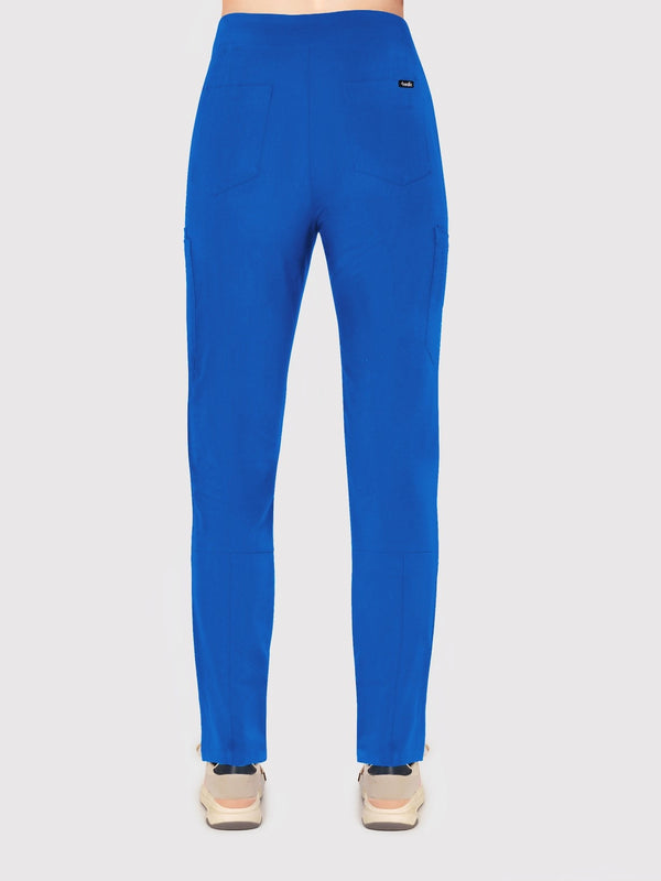 Sleek Eight-Pocket Slim Scrub Pant