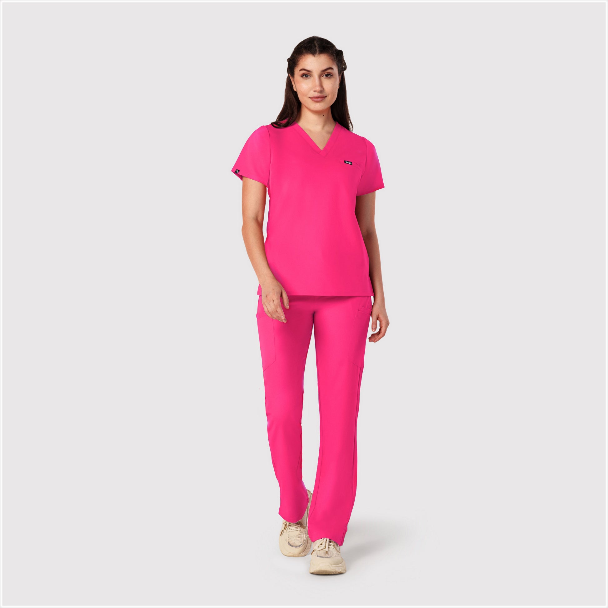 High Waisted Rise Ten-Pocket Cargo Scrub Pant