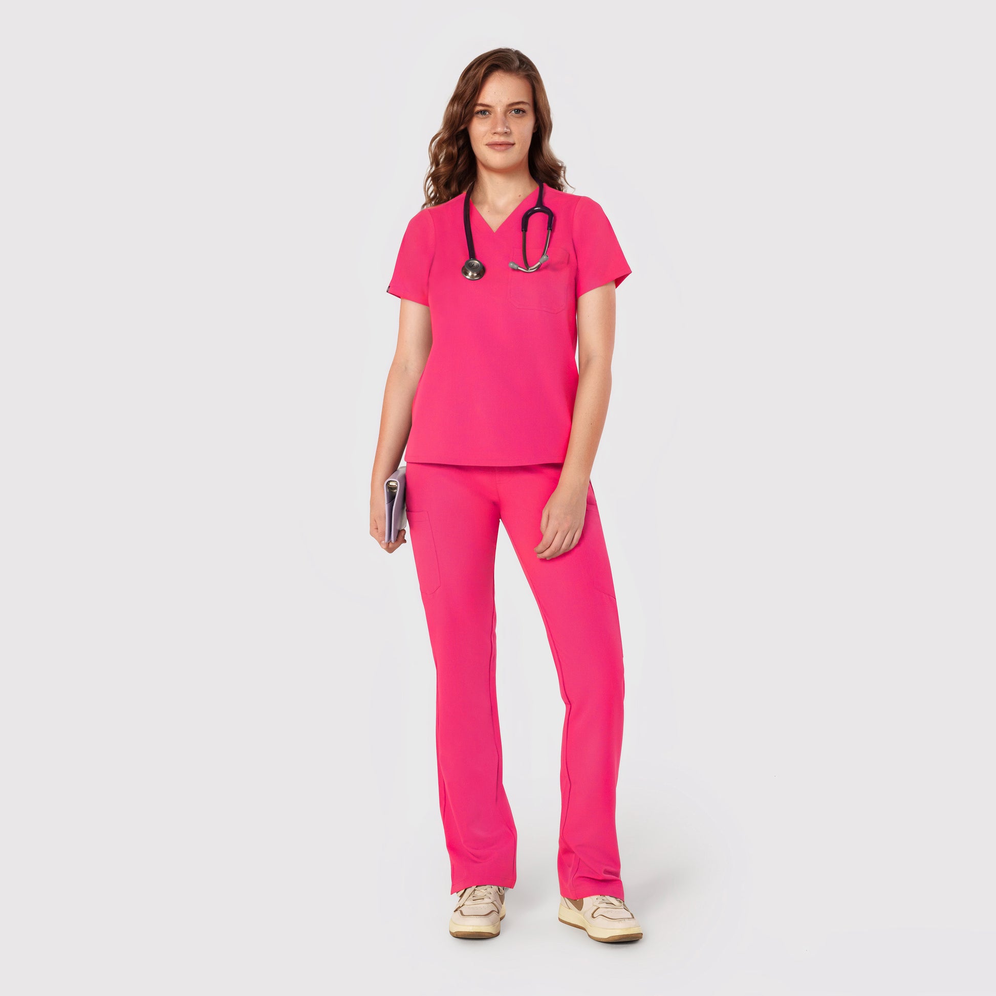 Seam Two-Pocket Scrub Top