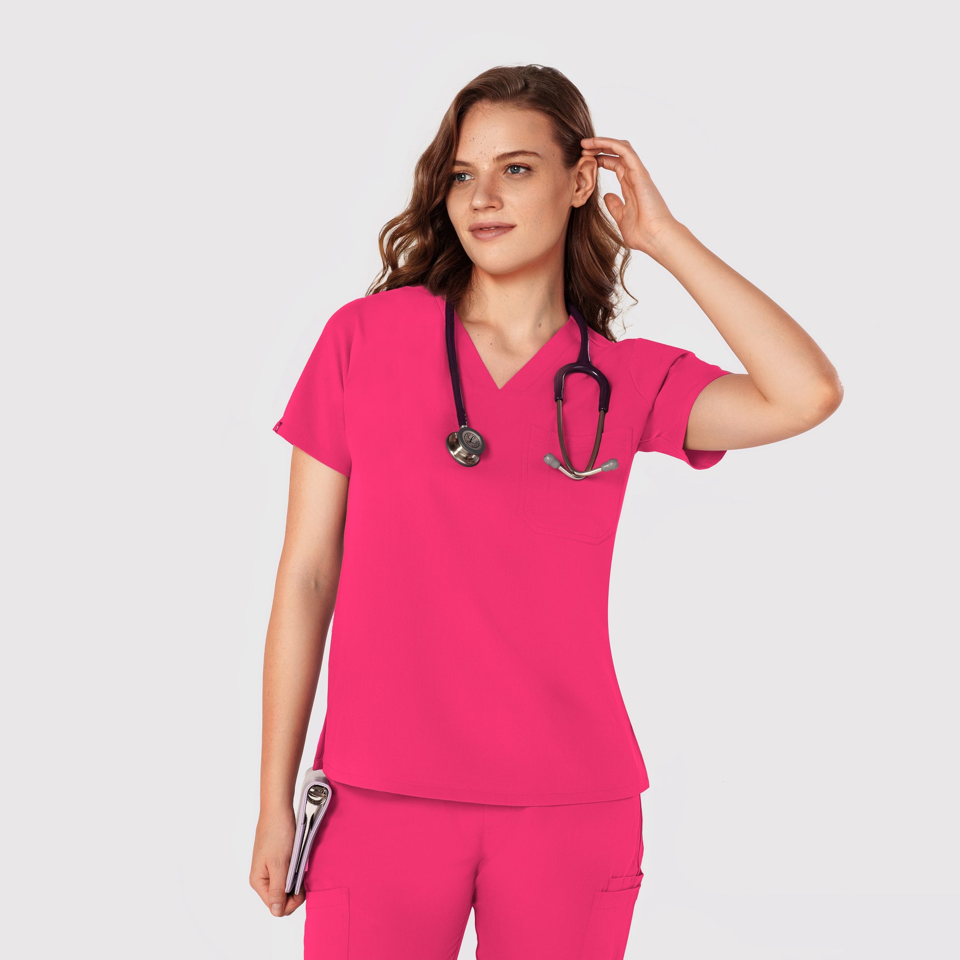 Seam Two-Pocket Scrub Top