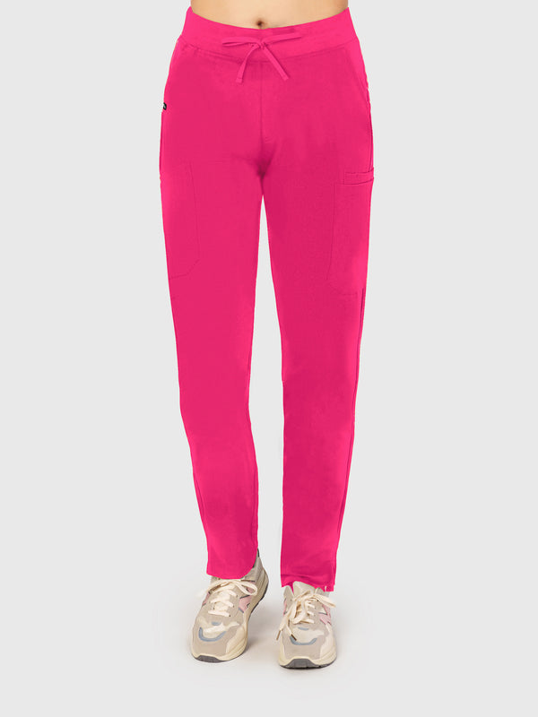 Sleek Eight-Pocket Slim Scrub Pant