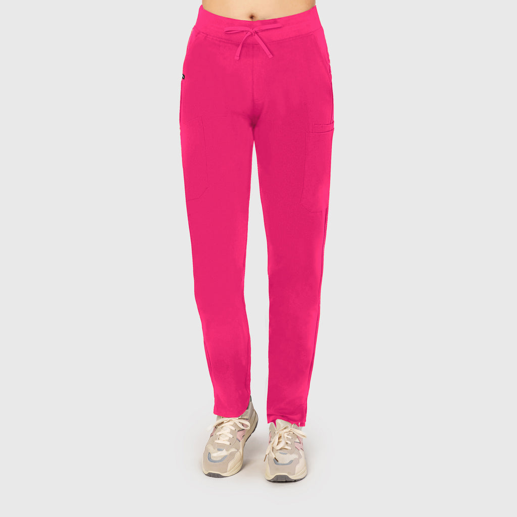 Sleek Eight-Pocket Slim Scrub Pant