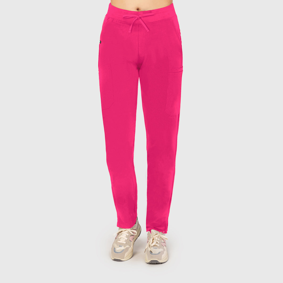 Sleek Eight-Pocket Slim Scrub Pant