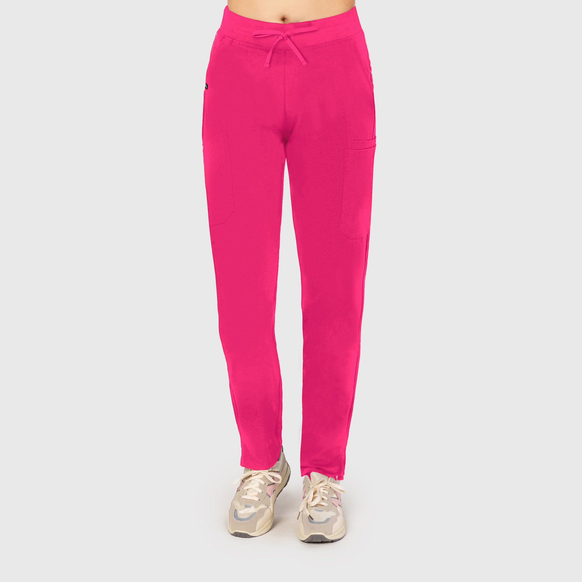 Sleek Eight-Pocket Slim Scrub Pant