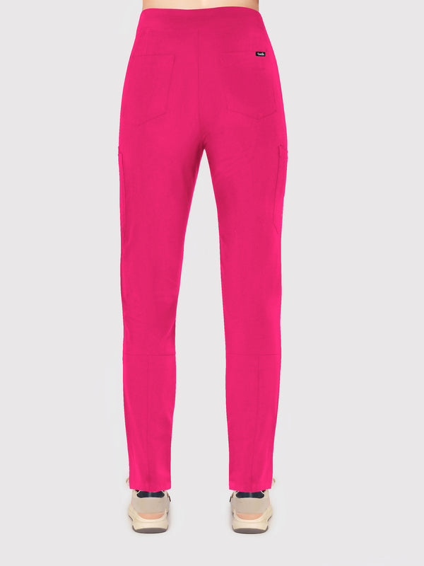 Sleek Eight-Pocket Slim Scrub Pant