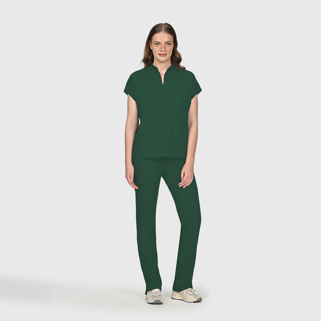 High Waisted Rise Ten-Pocket Cargo Scrub Pant