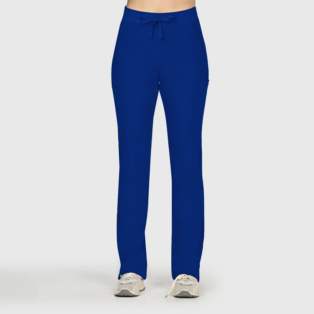 High Waisted Rise Ten-Pocket Cargo Scrub Pant