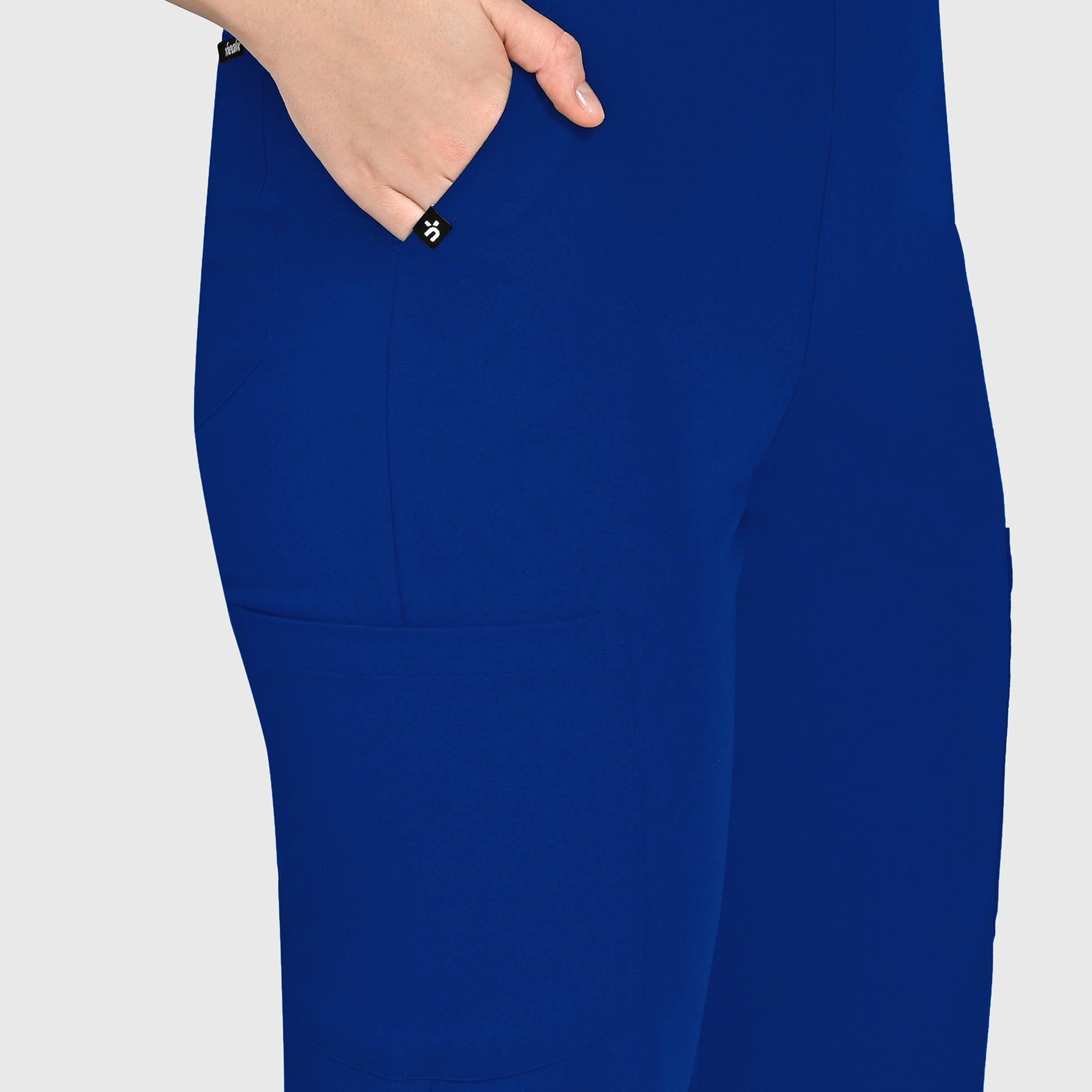 High Waisted Rise Ten-Pocket Cargo Scrub Pant