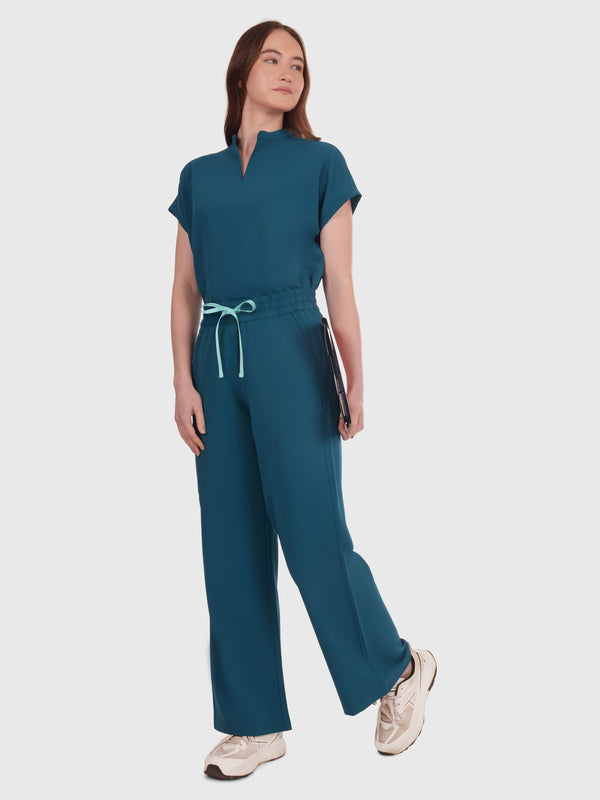 Elan High Waisted Wide-Leg Scrub Pant