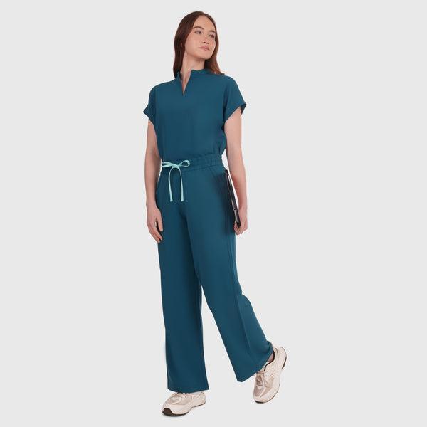 Elan High Waisted Wide-Leg Scrub Pant