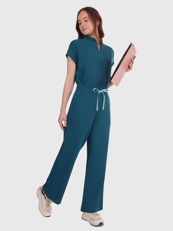 Elan High Waisted Wide-Leg Scrub Pant