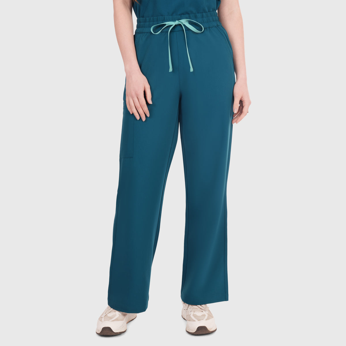 Elan High Waisted Wide-Leg Scrub Pant