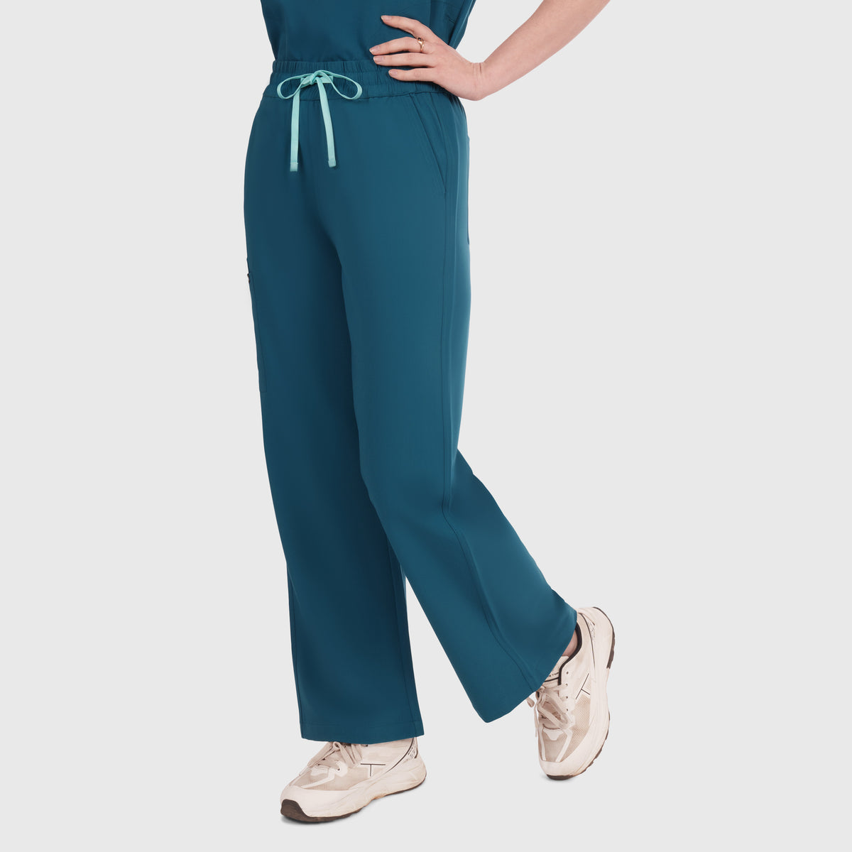 Elan High Waisted Wide-Leg Scrub Pant
