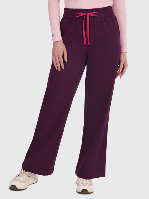 Elan High Waisted Wide-Leg Scrub Pant