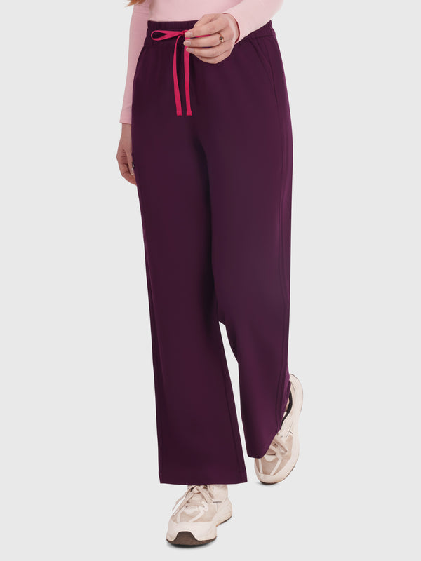 Elan High Waisted Wide-Leg Scrub Pant