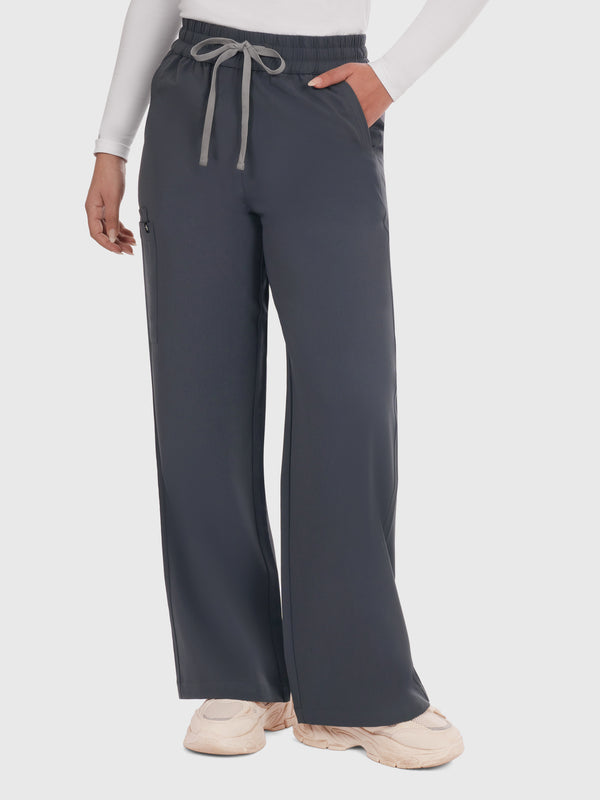 Elan High Waisted Wide-Leg Scrub Pant