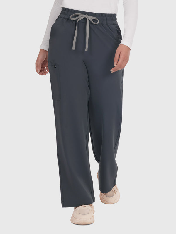 Elan High Waisted Wide-Leg Scrub Pant