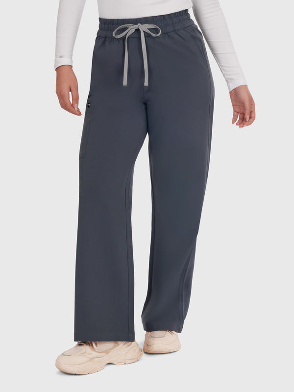 Elan High Waisted Wide-Leg Scrub Pant