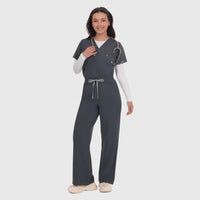 Elan High Waisted Wide-Leg Scrub Pant