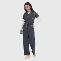Elan High Waisted Wide-Leg Scrub Pant