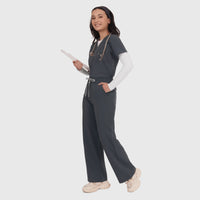 Elan High Waisted Wide-Leg Scrub Pant