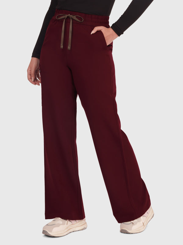 Elan High Waisted Wide-Leg Scrub Pant