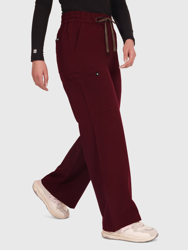 Elan High Waisted Wide-Leg Scrub Pant