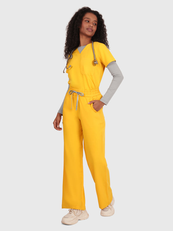 Elan High Waisted Wide-Leg Scrub Pant