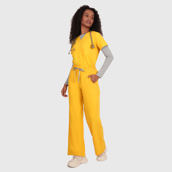 Elan High Waisted Wide-Leg Scrub Pant