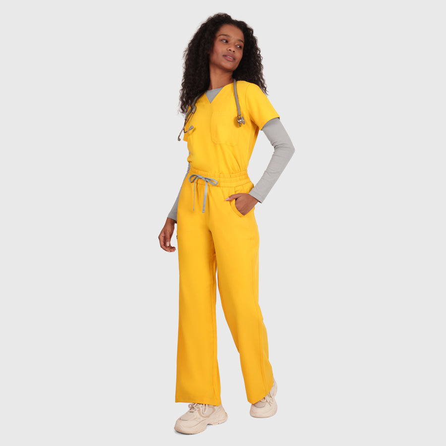 Elan High Waisted Wide-Leg Scrub Pant