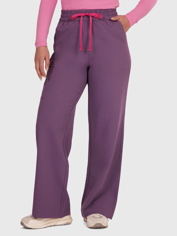 Elan High Waisted Wide-Leg Scrub Pant