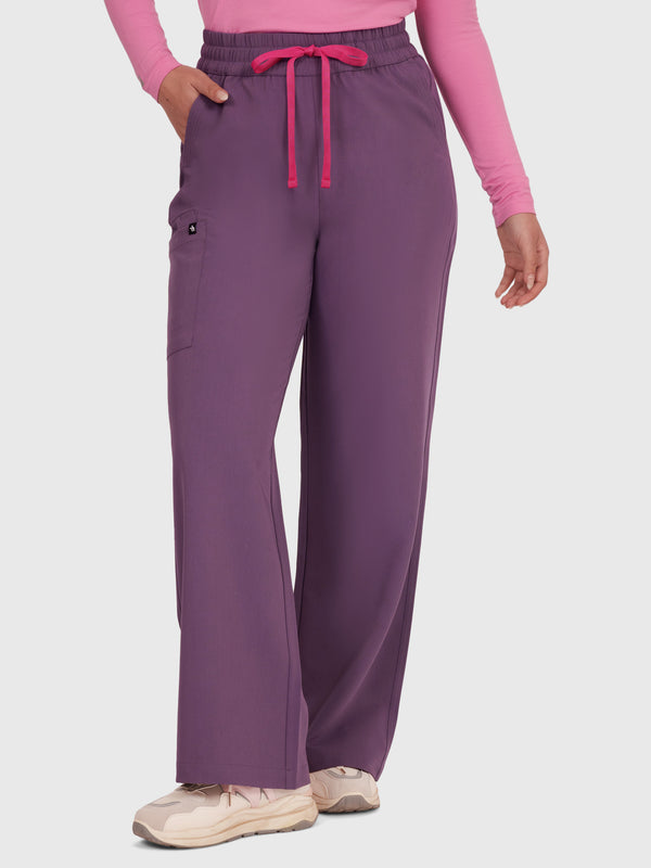 Elan High Waisted Wide-Leg Scrub Pant