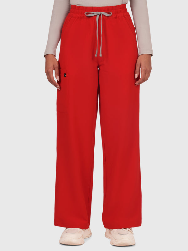 Elan High Waisted Wide-Leg Scrub Pant