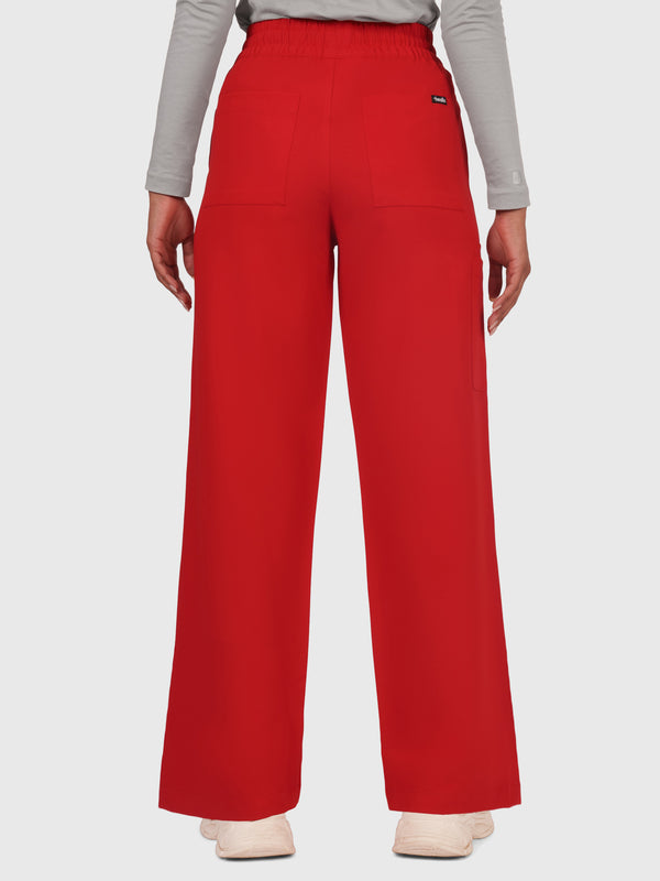 Elan High Waisted Wide-Leg Scrub Pant