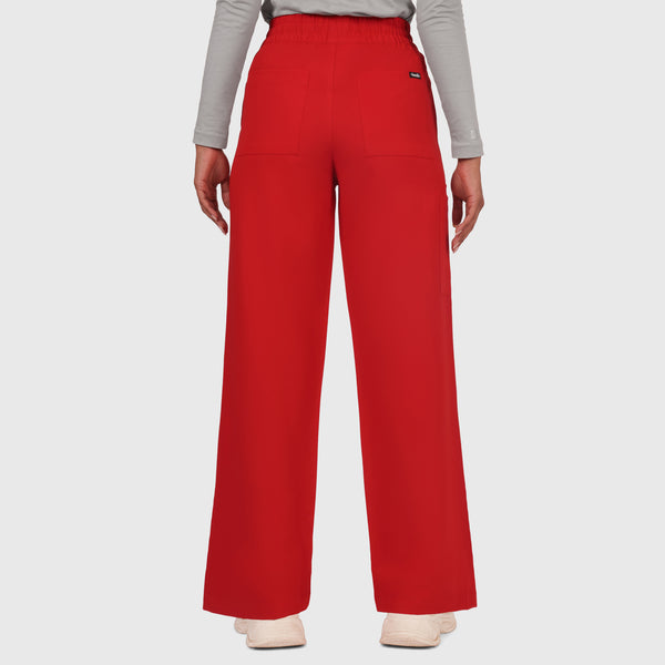 Elan High Waisted Wide-Leg Scrub Pant