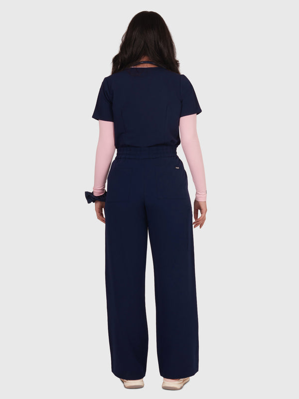 Elan High Waisted Wide-Leg Scrub Pant