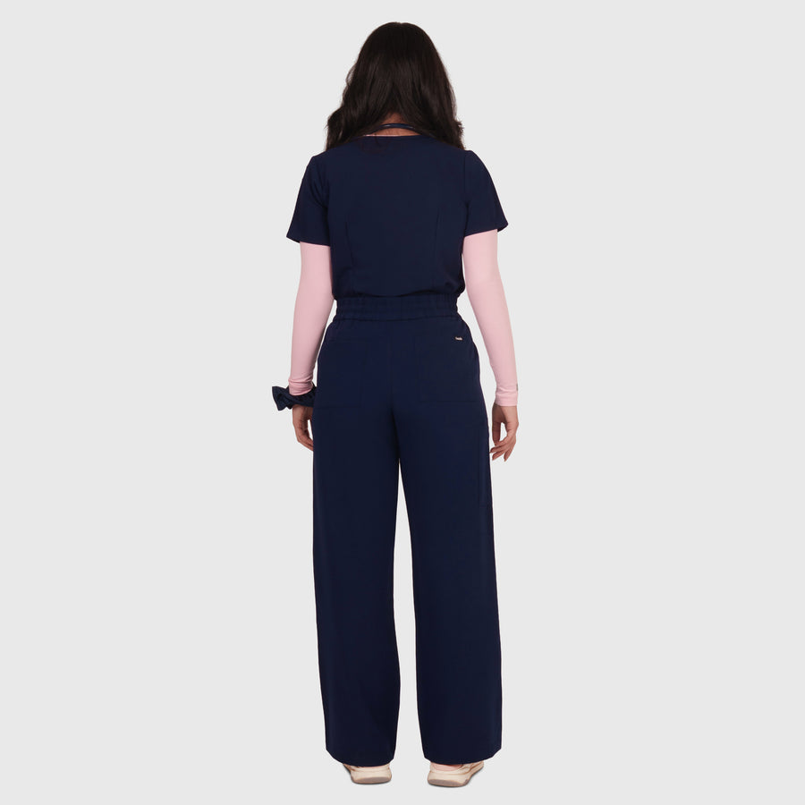 Elan High Waisted Wide-Leg Scrub Pant