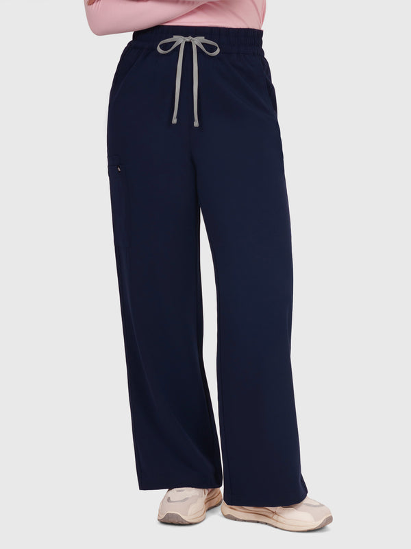 Elan High Waisted Wide-Leg Scrub Pant
