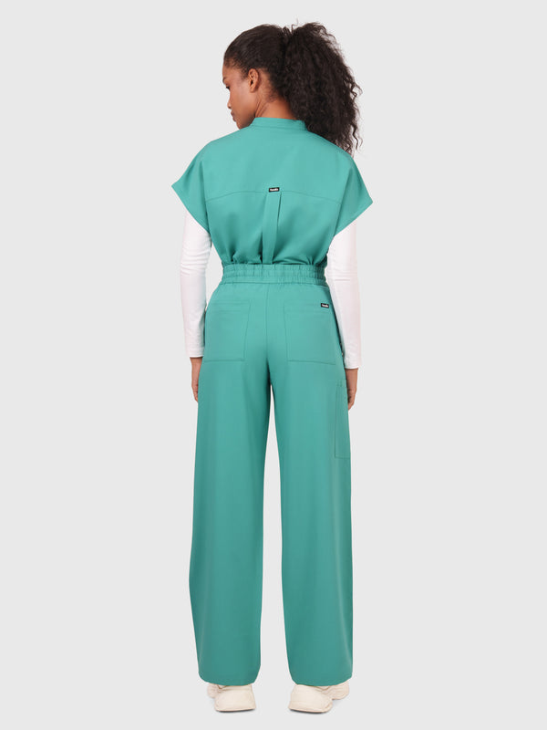 Elan High Waisted Wide-Leg Scrub Pant