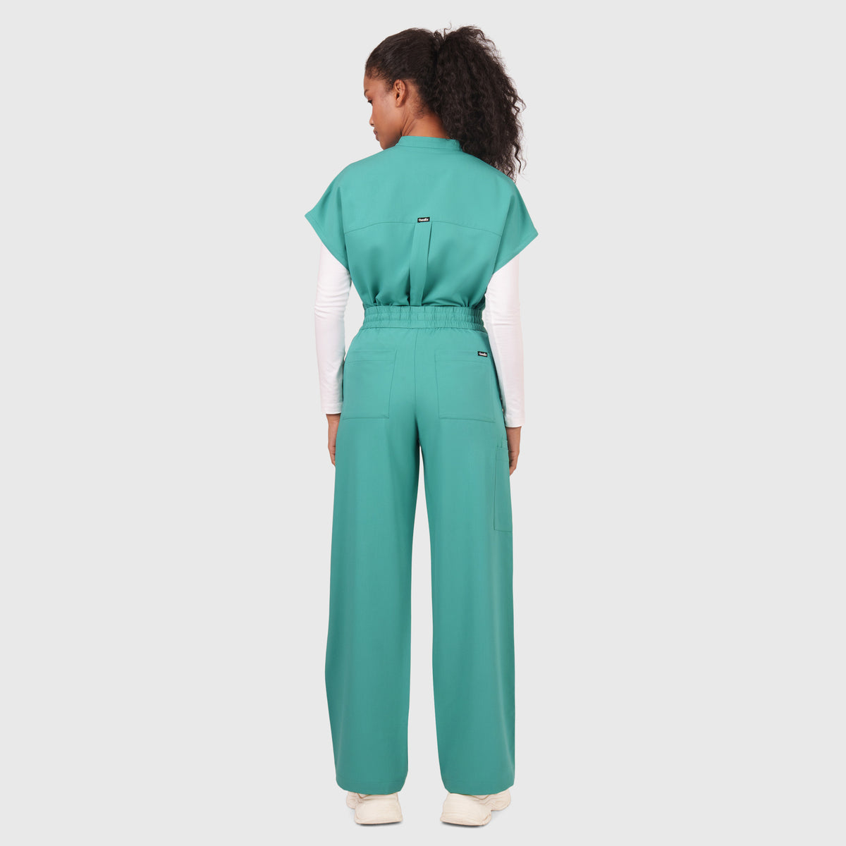 Elan High Waisted Wide-Leg Scrub Pant
