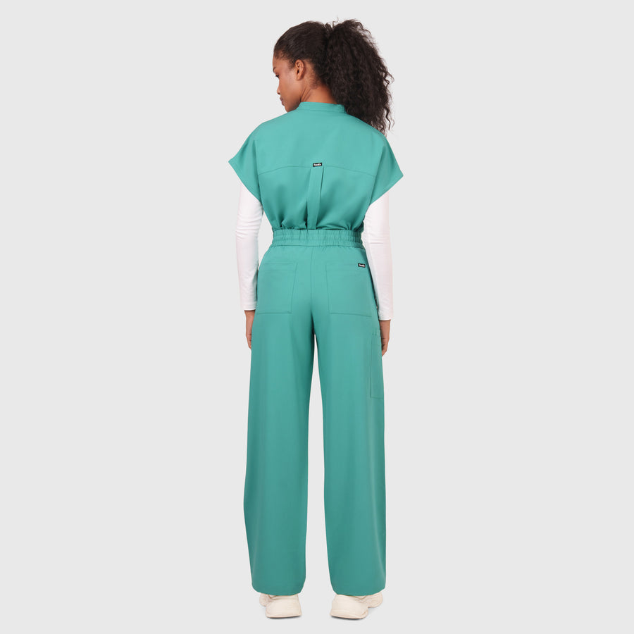 Elan High Waisted Wide-Leg Scrub Pant