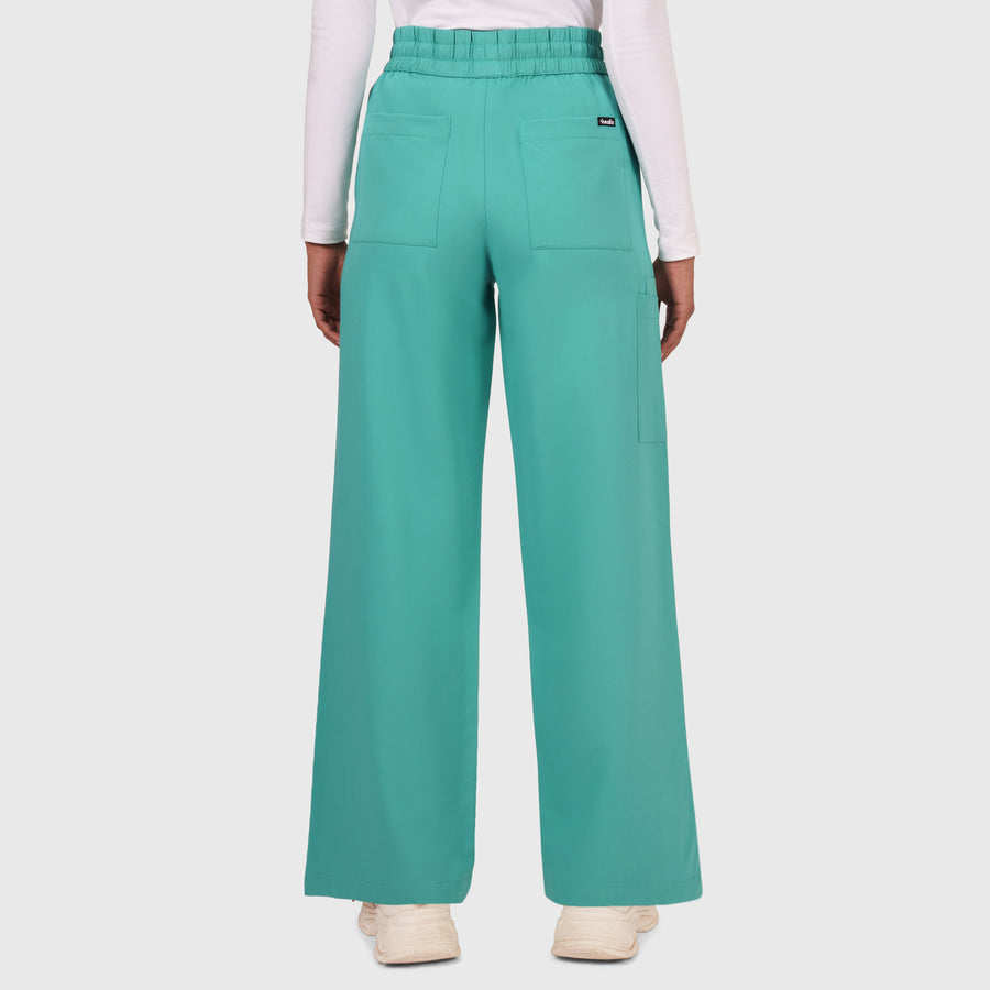 Elan High Waisted Wide-Leg Scrub Pant