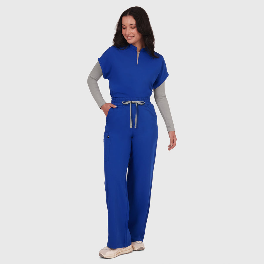 Elan High Waisted Wide-Leg Scrub Pant