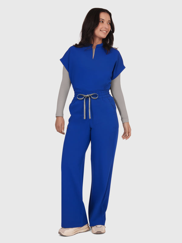 Elan High Waisted Wide-Leg Scrub Pant