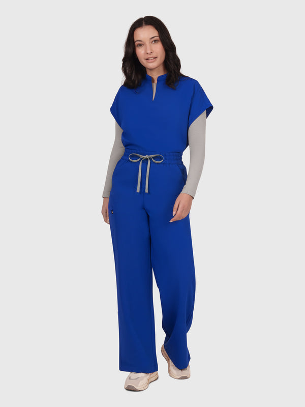 Elan High Waisted Wide-Leg Scrub Pant