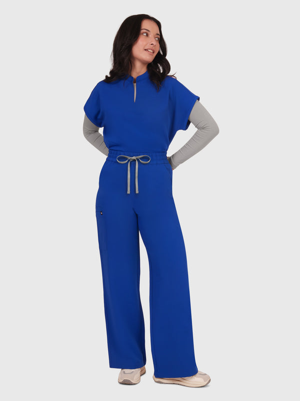 Elan High Waisted Wide-Leg Scrub Pant
