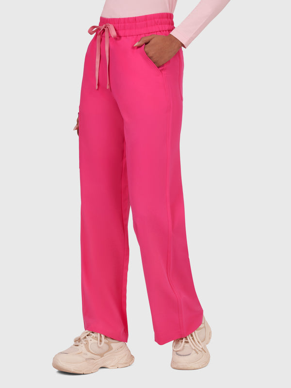 Elan High Waisted Wide-Leg Scrub Pant