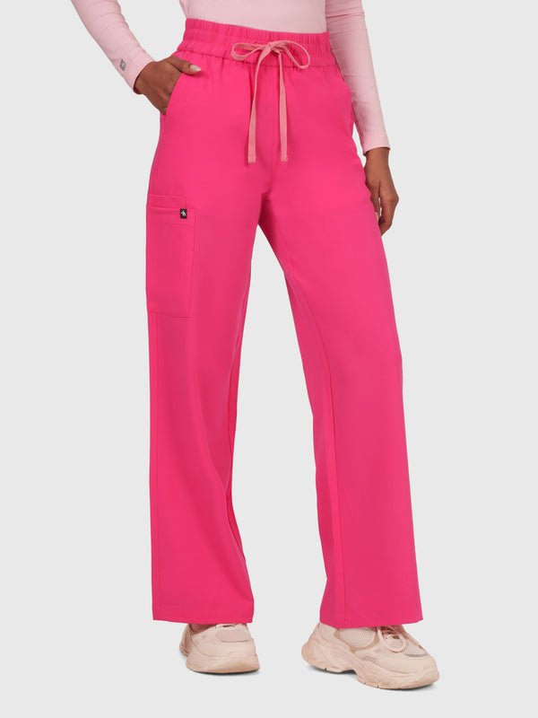 Elan High Waisted Wide-Leg Scrub Pant